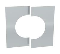 Habillage de plafond 0°-30° en deux parties - double paroi - TEC-DW-STANDARD 250 mm