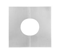 Habillage de plafond 0 degrés en deux parties - double paroi - TEC-DW-Classic et TEC-DW-SILVER 130mm