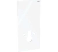 Habillage frontal Geberit pour le module sanitaire Geberit Monolith pour WC suspendu, 101cm, largeur de fixation WC 18 et 23cm, 242.530.SI.1, Couleur: Verre Blanc