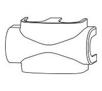 Habillage Heimeier 3850-10.553 plastique, blanc RAL 9016, pour Multilux