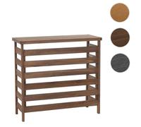 Habillage pour climatiseur/échangeur thermique HWC-Q15, cache en bois certifié MVG 78 x 84 x 32 cm ~ brun foncé