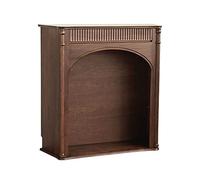 habillages de cheminée Armoire de cheminée vintage décorative minimaliste Étagères en noyer Garniture Surround Présentoirs