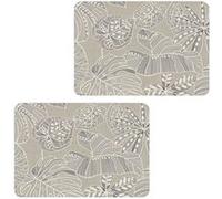 Habitable - Lot de 2 sets de table motifs tropical WILD - 28 x 43 cm - Ecru - Wild G
