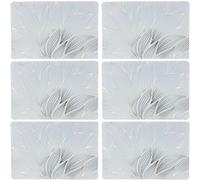 Habitable - Lot de 6 sets de table motif feuillage avec encre métallique ZEYA - 30 x 45 cm - Or et blanc - Zeya Blanc G