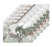 Habitable - Lot de 6 sets de table motifs animaux OLWEN - 28 x 43 cm - Olwen G