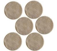 Habitable - Lot de 6 sets de tables ronds en jute ALAGO - Diam. 38 cm - Or - Alago G