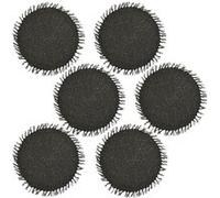 Habitable - Lot de 6 sets de tables ronds en jute FILI - Diam. 38 cm - Noir - Fili Noir G