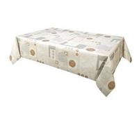 Habitable - Nappe en toile cirée rectangulaire Alma - 140 x 200 cm - Ecru - ALMA Ecru G