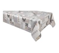 Habitable - Nappe en toile cirée rectangulaire Baco - 140 x 250 cm - Taupe