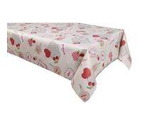 Habitable - Nappe en toile cirée rectangulaire Campagne - 140 x 200 cm - Beige