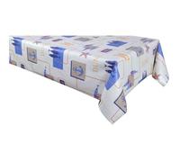 Habitable - Nappe en toile cirée rectangulaire Dune - 140 x 200 cm - Ecru
