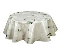 Habitable - Nappe en toile cirée ronde Aromatic - Diam. 150 cm - Ecru - AROMATIC Ecru G