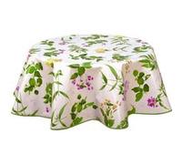 Habitable - Nappe en toile cirée ronde Botanique - Diam. 135 cm - Fuchsia Fuchsia G