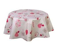 Habitable - Nappe en toile cirée ronde Campagne - Diam. 135 cm - Beige - CAMPAGNE Beige G