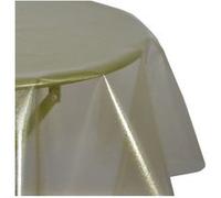 Habitable - Nappe en toile cirée ronde CRISTAL - Diam. 135 cm - Or - CRISTAL Or G