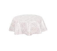 Habitable - Nappe en toile cirée ronde Eloa - Diam. 150 cm - Ecru