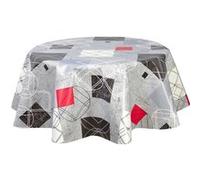 Habitable - Nappe en toile cirée ronde Moma - Diam. 150 cm - Gris - MOMA Gris G