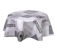 Habitable - Nappe en toile cirée ronde Run - Diam. 150 cm - Gris - RUN Gris G