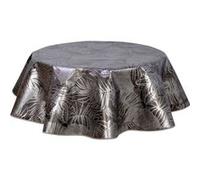 Habitable - Nappe en toile cirée ronde Vitali - Diam. 150 cm - Noir - VITALI Noir G
