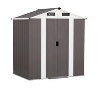 Habitat et Jardin Abri de jardin métallique 2,17 m² Taupe