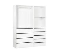 Habitat et Jardin Kit Dressing Opéra modulable - 2 éléments - Blanc