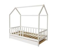 Habitat et Jardin Lit cabane Enfant avec tiroir Paloma - 90 x 190 cm - Blanc