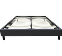 Habitat et Jardin Sommier Andy - 160 x 200 cm - PVC - Gris Anthracite