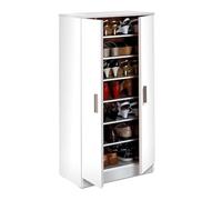 Habitdesign 007813O Basic Meuble à chaussures, meuble d'appoint, finition blanche, dimensions : 108 x 55 x 36 cm de profondeur