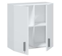 Habitdesign Armoire multifonction à suspendre, 60 x 59 x 26,5 cm (hauteur x largeur x profondeur) Blanc mat