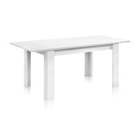 Habitdesign Modèle Kendra Table de Salle à Manger Extensible, Table de Salon ou Cuisine, Finition Blanche « Artik », Dimensions : 140-190 x 90 x 78 cm (l x P x H).