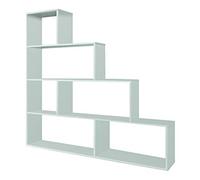 Habitdesign Modèle Klum Étagère décorative, bibliothèque de Salon, Finition Blanc Brillant, Dimensions : 145 x 145 x 29 cm (H x l x P).