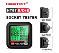 HABOTEST HT97 testeur de prise numérique détecteur de tension intelligent RCD GFCI Test de tension prise ue US UK grand testeur de prise d'affichage HT97B (US Plug)