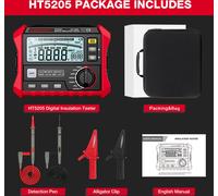 HABOTEST Insulation Resistance Tester Electrical Insulation Resistance Tester Digital High-Precision Resistance Meter