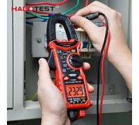 HABOTEST-Pince ampèremétrique numérique avec étui en cuir, courant AC DC 600A, rétroéclairage bicolore, voltmètre NCV, HT206B HT206D HT206B AC