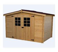 Habrita abri de jardin 9.42m² bois naturel