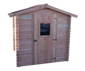 HABRITA Abri emboîté - 28 mm - Avec toiture en plaques ondulées Onduline- 4,28 m²