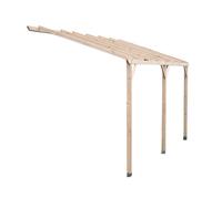 Pergola Murale Et Carport Adossable Autoclavé - 3 X 5 M - 15 M2 Habrita Multicolore