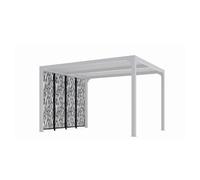 Habrita Panneau latéral pour pergola - Gris anthracite