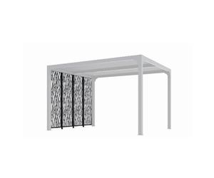 Habrita Panneau latéral pour pergola - Gris anthracite