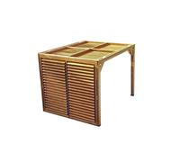 HABRITA - Pergola - 3,13x2,34 m - livré avec ventelles mobiles - bois massif traité très haute température