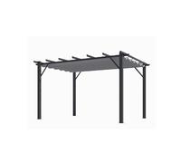 Habrita Pergola autoportante - Gris anthracite