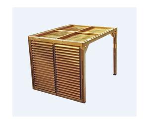 Habrita Pergola autoportante - Naturel