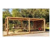 Habrita Pergola autoportante Thermauvent - Transparent