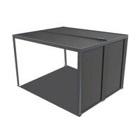 Habrita - Abri De Jardin 10.80 M² Aluminium - Per 3630v Bi Noir