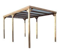 HABRITA Pergola sapin traité très haute température à 215°C - 300 x 502 cm