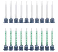 HABVPU 20 Pièces Buses de Mélange Statiques pour Colle 2K - Résine Époxy 1:1 Plastique, Bi-composant et Pistolet à Mélangeurs 2K, AB avec Buse Tube en Plastique
