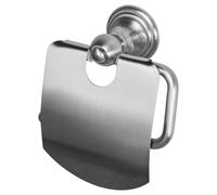 Haceka Allure Porte-rouleau de papier toilette - avec couvercle - inox brossé 1208630