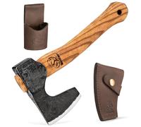 Hache de bushcraft AX6, hache de sculpture sur bois forgée, idéale pour le camping et le fendage du bois