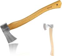 Hache de fendage - Hache de bûcheronnage - Hache pour le bois - Fendeuse - Géométrie optimisée - 50 cm - Bois de hickory