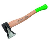 Hache de fendage, lame en acier, manche en bois , dimensions : 40 x 25 x 15 cm